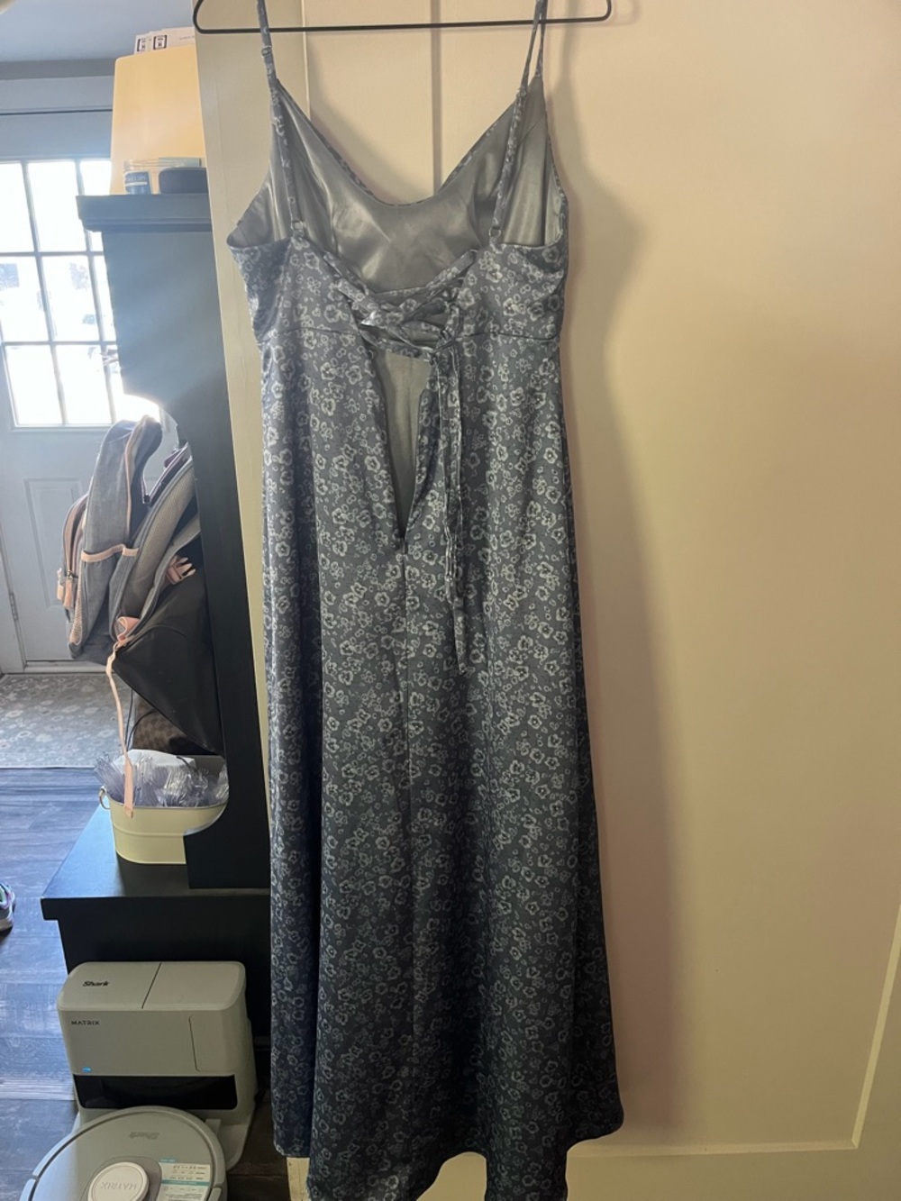 Revelry Blue Floral Cowl Neck Maxi Dress - Picture 2 of 3
